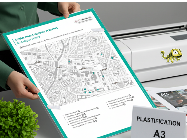 Impression et plastification A3