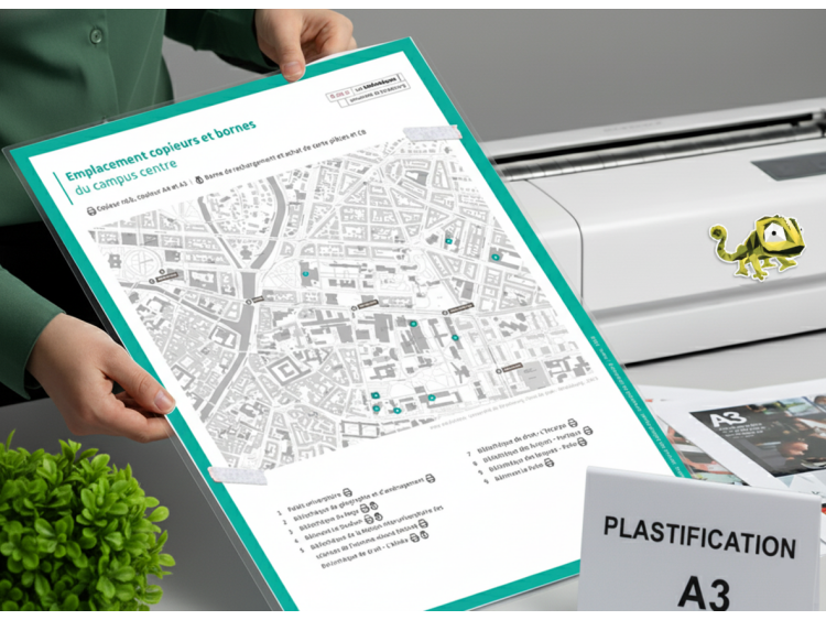 Impression et plastification A3