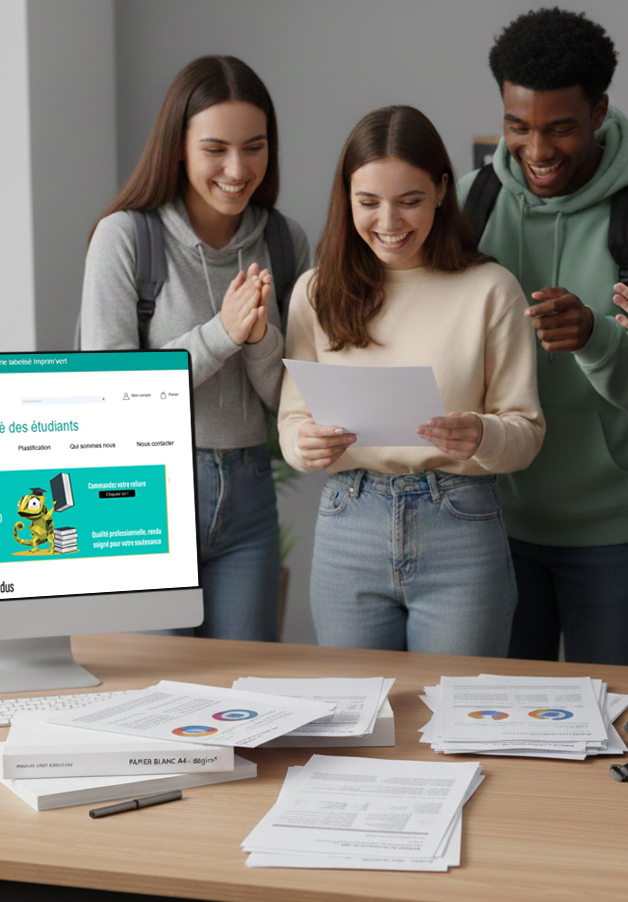 Impression A4 pour rapport, m&eacute;moire, rapport de stages...